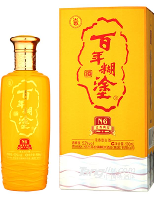 52度 百年糊涂浓香典范N6 500ml