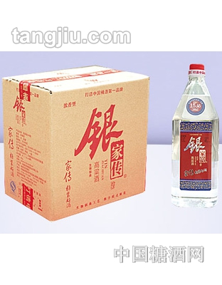 46度中桶银家传高粱酒箱装1.5L