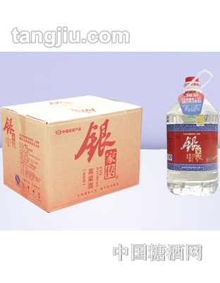 46度大桶银家传高粱酒箱装4.2L