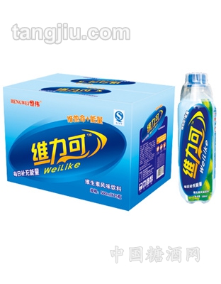 恒伟维力可500mlX15维生素饮料蓝