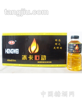 恒伟冰卡心动能量型维生素饮料450mlx15瓶