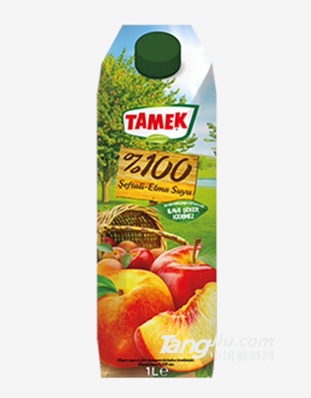 荅梅肯TAMEK苹果桃子混合果汁99%