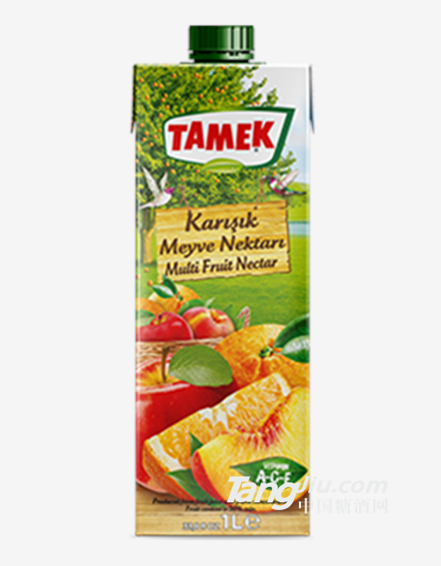 荅梅肯TAMEK苹果桃子橙子混合果汁50% 