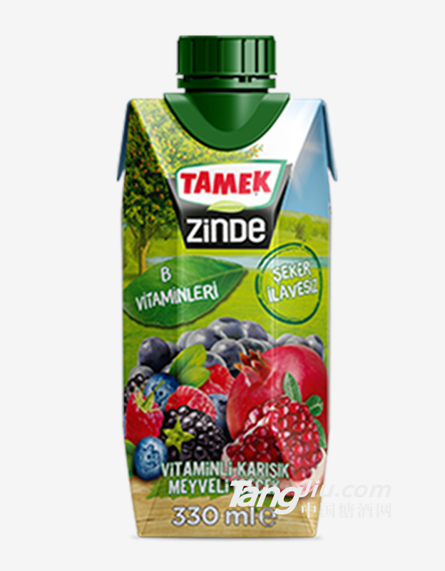 荅梅肯TAMEK维他命B红色水果混合果汁