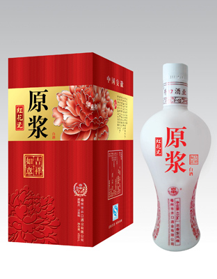 国韵红花瓶