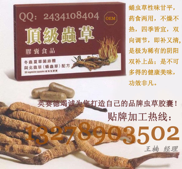 蛹虫草胶囊OEM加工