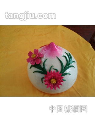 喜庆面点插花桃
