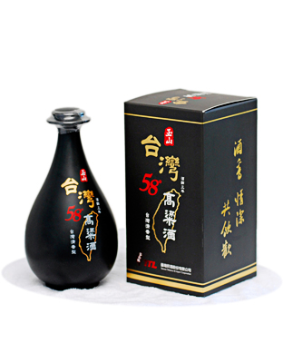 玉山58度台湾高粱（黑瓷瓶）