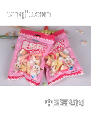 金稻谷60克喜羊羊与灰太狼雪糕杯棉花糖
