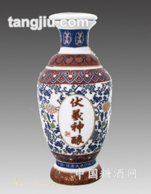 色彩釉景德镇陶瓷酒瓶14