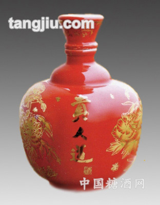 中国红景德镇陶瓷酒瓶4