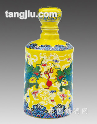 色彩釉景德镇陶瓷酒瓶17