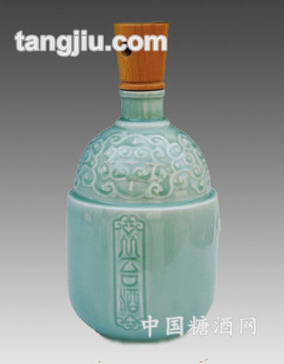色彩釉景德镇陶瓷酒瓶24