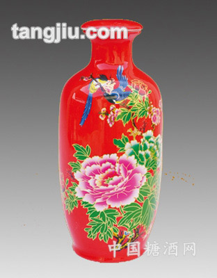 中国红景德镇陶瓷酒瓶7