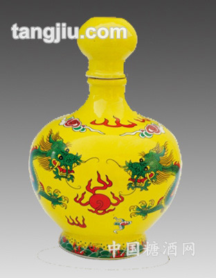 色彩釉景德镇陶瓷酒瓶21