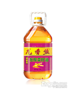 龙香鱼纯压榨香菜籽油5L