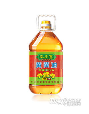 秦川香黄菜油浓香型小榨5L