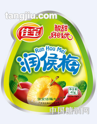 佳宝润喉梅40g