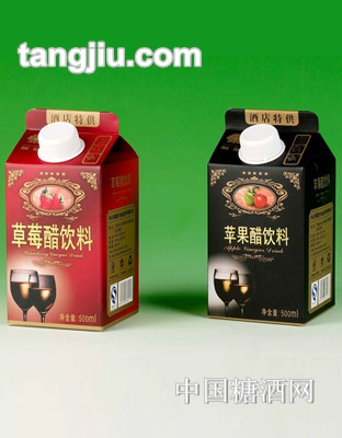 500ml红色草莓醋&amp;黑色苹果醋