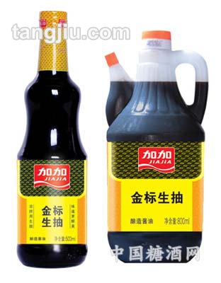 加加金标生抽王酱油500ml