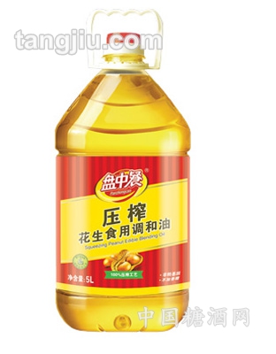 加加压榨花生原香食用调和油5L