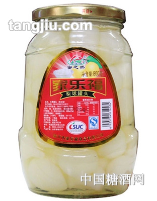家乐福梨球罐头