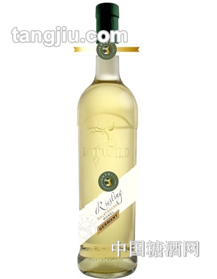 赤鹿莫塞尔优质产区雷司令白葡萄酒