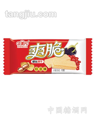 红豆味威化饼干