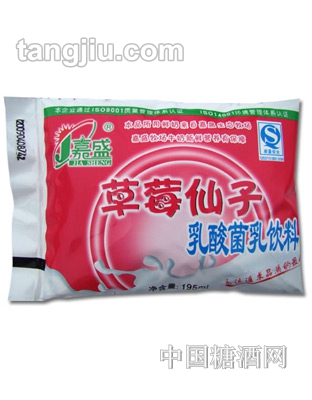 嘉盛草莓仙子乳酸菌乳饮料195ml