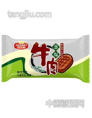 杰士利葱爆牛肉饼干