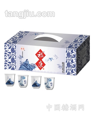 嵇康青花口杯125ml