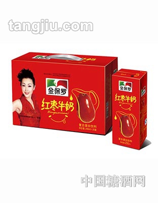 金保罗红枣牛奶250mlx20盒