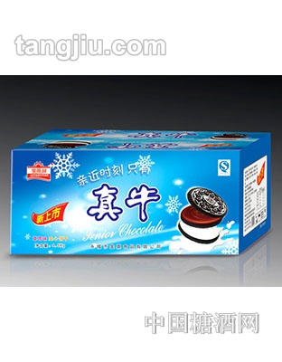 金顺和真牛草莓味夹心饼干箱装