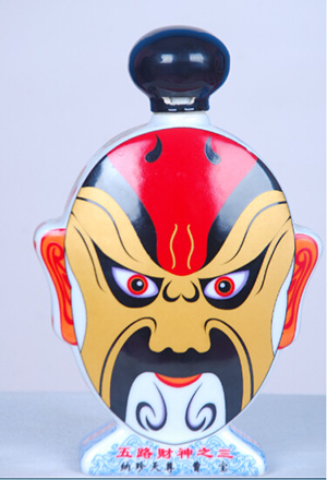 五路神（脸谱）酒 招宝天尊-箫升 浓香型52度 卡盒精装