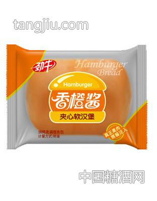 香橙酱夹心软汉堡