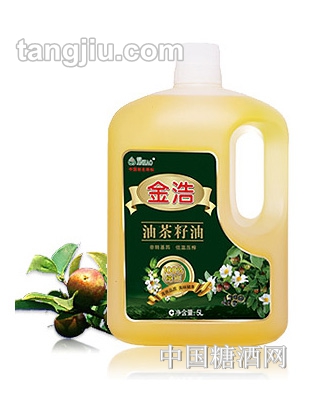 金浩冷榨油茶籽油新PE装5L