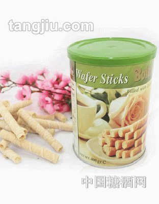 希腊百利隆柠檬味威化蛋卷400g