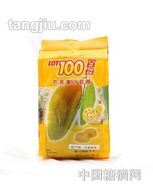马来西亚一百份芒果果汁软糖150g