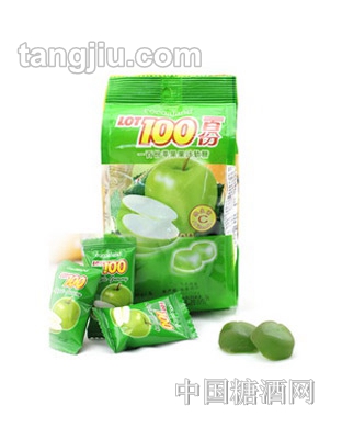 马来西亚一百份苹果果汁软糖150g