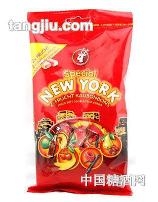 德国哈利士特色纽约混合双层口味水果糖150g
