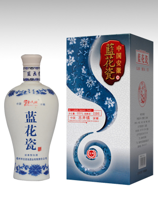 蓝花瓶