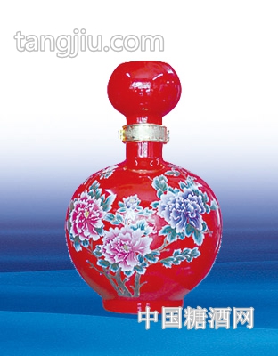 陶瓷酒坛荣华富贵2500ml