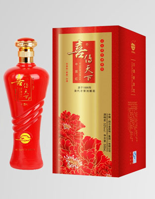 喜庆酒-喜酒-喜传天下酒（中国红）