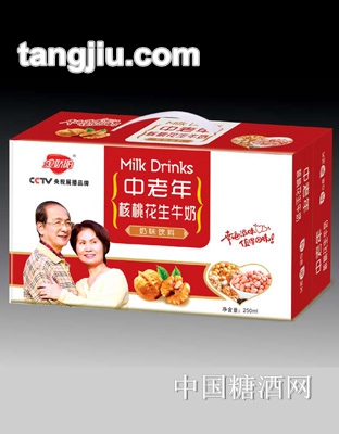 金娇阳中老年核桃花生牛奶