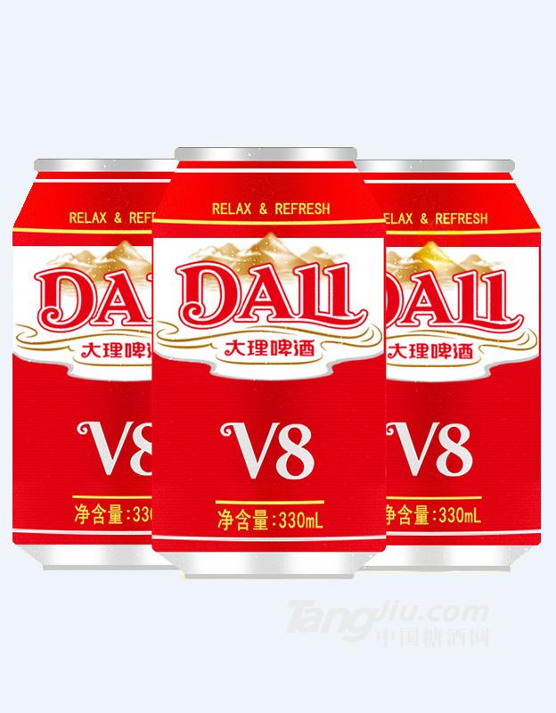 大理啤酒-V8罐装-330ml