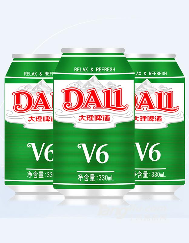 大理啤酒-V6罐装-330ml