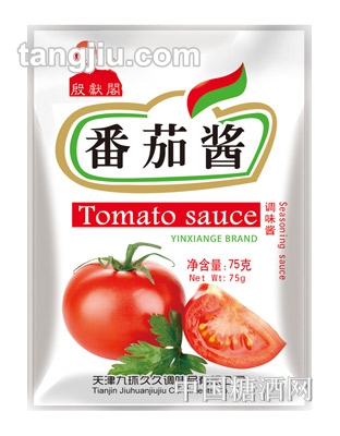 殷献阁番茄调味酱（白袋）75g