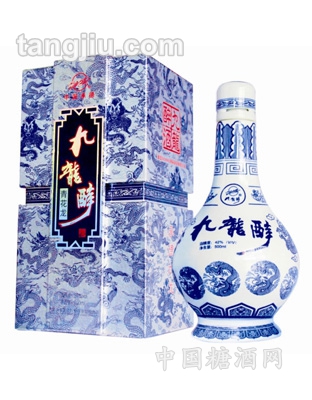 九龙醉酒青花龙