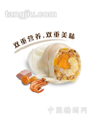 蛋黄虾仁馄饨