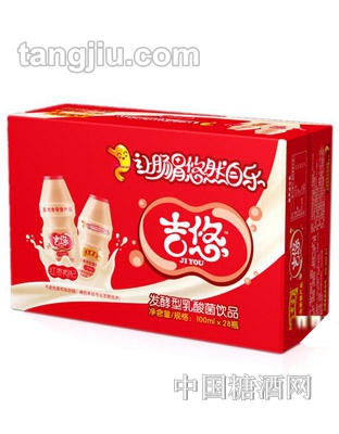 吉悠红枣枸杞乳酸菌饮品100mlx28瓶